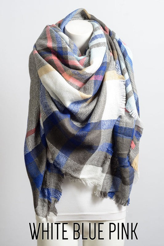 Plaid Blanket Scarf